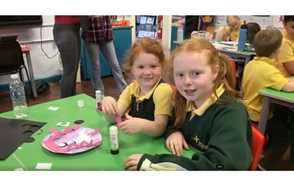 Year 1 Halloween Art with Year 7 Buddies