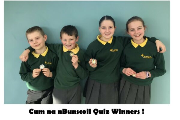 Cum na nBunscoil Quiz Winners